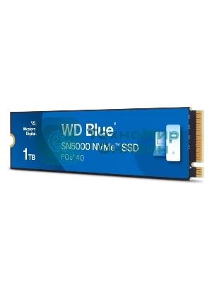 Накопитель SSD Western Digital WD Blue SN5000, 1Tb, PCIe 4.0 x4, M.2 2280, NVMe, R/W 5150/4900