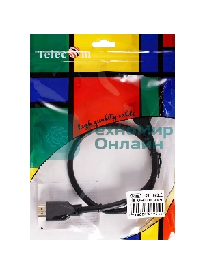 Кабель HDMI 19M/M,ver. 2.1, 8K@60 Hz 0.5m Telecom/VCOM TCG255-0.5M