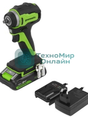 Гайковерт ударный аккумуляторный GreenWorks GD24IW200, 24v, 200 Нм, без АКБ и ЗУ (3803607)