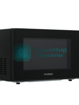 Микроволновая печь Hyundai HYM-D3032 черный, 20 л, 700 Вт, переключатели - кнопки, поворотный механизм