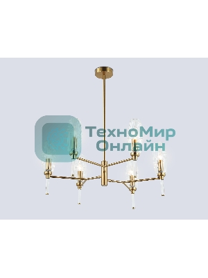 Люстра Ambrella light LH55201/6 BS/CL латунь/прозрачный E14*6 max 40W D660*520
