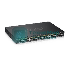 Коммутатор Zyxel GS1920-48HPv2 Hybrid Smart switch PoE+ Zyxel Nebula Flex, 44xGE PoE+, 4xCombo (SFP/RJ-45 PoE+), 2xSFP, budget PoE 375W, Standalone/cloud management