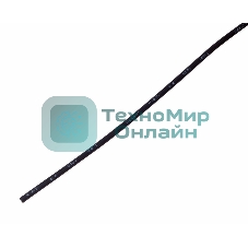 Термоусаживаемая трубка Rexant 1,5/0,75 мм, черная, упаковка 50 шт. по 1 м