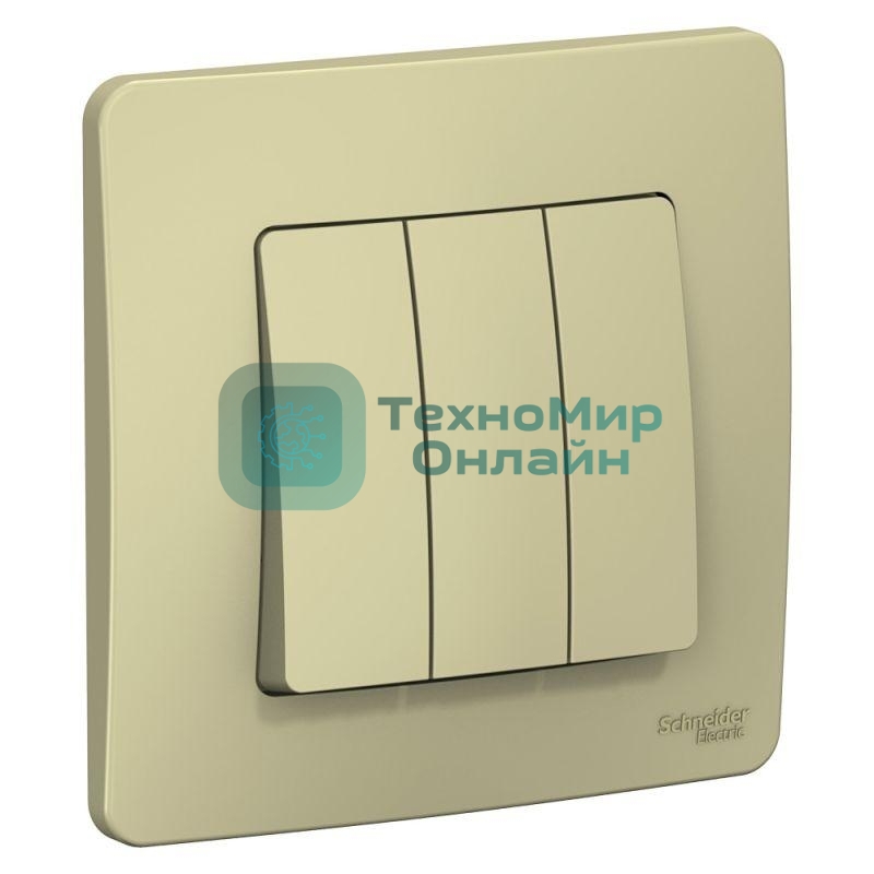 Выключатель 3-кл. СП Blanca (сх.1+1+1) 10А 250 В беж. SchE BLNVS100507