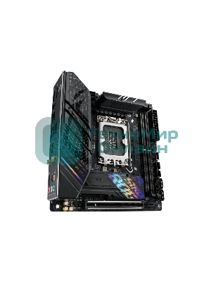 Материнская плата ASUS ROG STRIX B760-I GAMING WIFI, LGA 1700, Intel B760, 2xDDR5, 4xSATA, 2xM.2, 1xPCIe 5.0 x16, 1xHDMI, 1xDP, 1x 2.5Gb LAN, 3xUSB-A 2.0, 3xUSB-A 3.2 Gen 1, 1xUSB-C 3.2 Gen 1, 1xUSB-C 3.2 Gen 2x2, 5x3.5 мм, 7.1, Mini-ITX