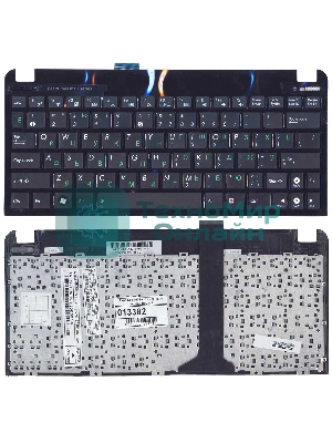 Клавиатура для ноутбука Asus Eee PC 1015 черная с рамкой