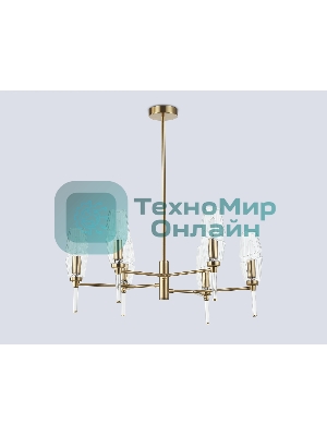 Люстра Ambrella light LH55201/6 BS/CL латунь/прозрачный E14*6 max 40W D660*520