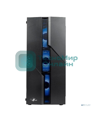 Компьютерный корпус ATX Eurocase A85 4ARGB черный без БП закаленное стекло USB 3.0