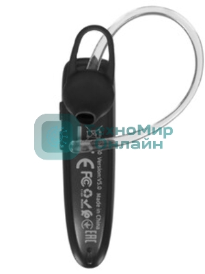 Беспроводная моно-гарнитура Hoco E60 черный, вкладыш с заушником, Bluetooth, до 10 ч