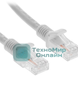 Патч-корд LSZH медный UTP Cablexpert PP30-15M cat.5e, 15м, литой, многожильный, серый