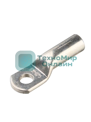 Наконечник под опресcовку медный КВТ ТМЛ(DIN) 10-6-4.5 (100 шт. в уп.) 58652