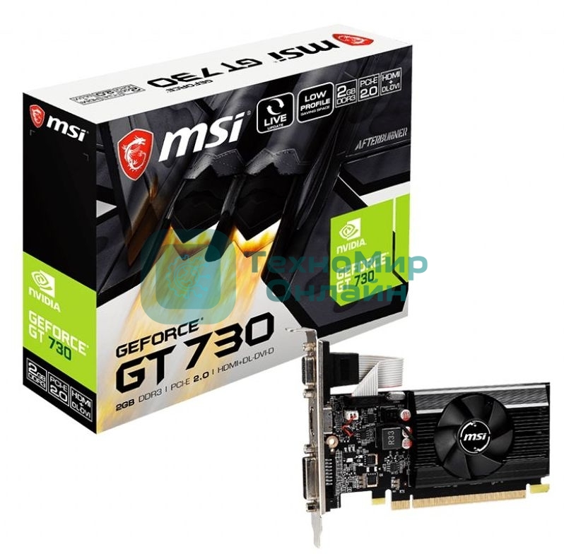 Видеокарта MSI N730K-2GD3/LP PCIE16 GT730 2GB GDDR3