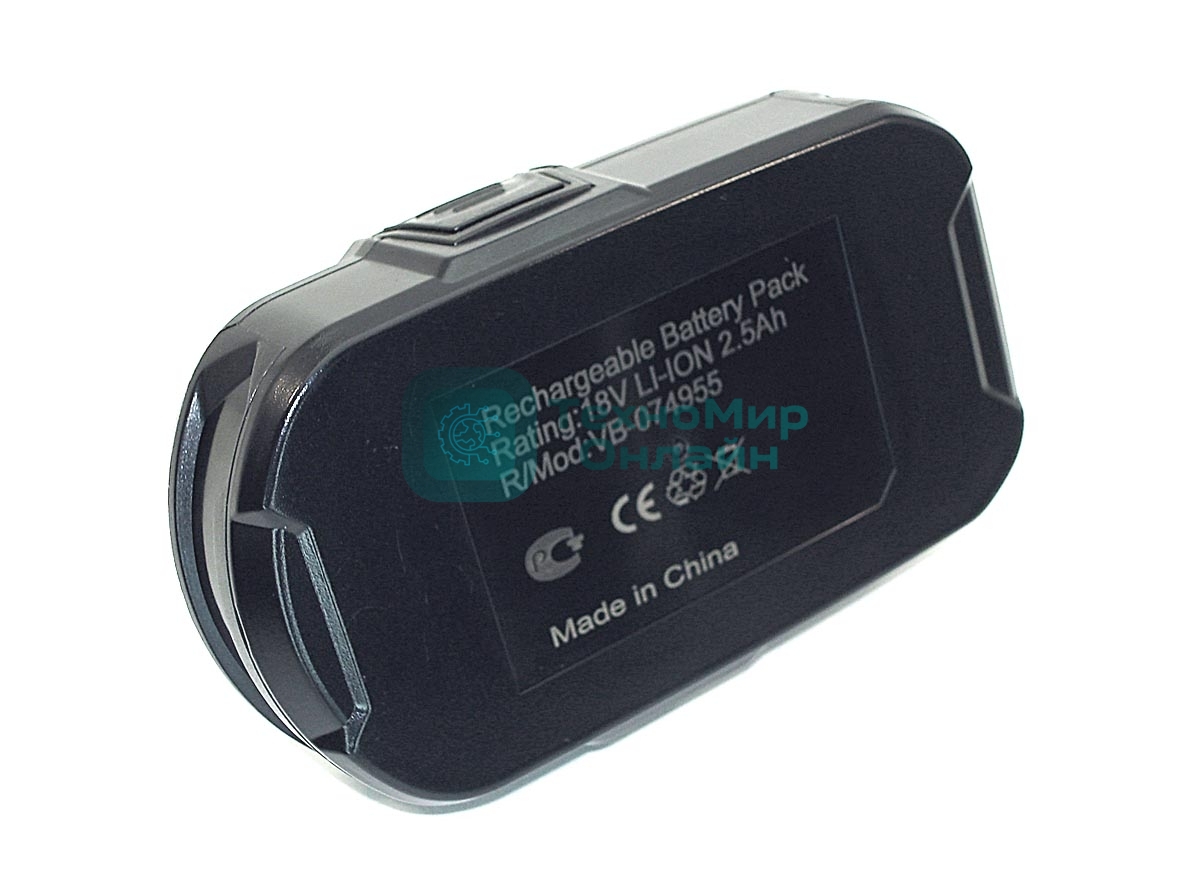 Аккумулятор для RYOBI (p/n: P104, P103, RB18L25) 2,5Ah 18V Li-Ion