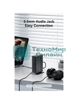 Мультифункциональная док-станция Vention USB Type C 14 в 1 с поддержкой Thunderbolt 4