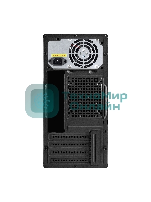 Компьютерный корпус Minitower ExeGate BAA-303MU-AAA400 (mATX, БП AAA400 с вент. 8см, 2*USB+1*USB 3.0, HD Audio, черный)