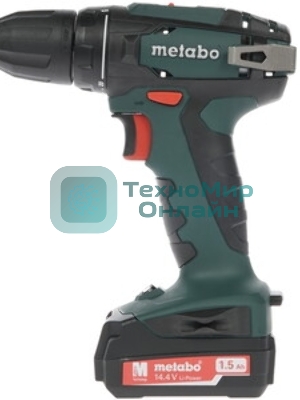 Дрель-шуруповерт Metabo BS 14.4 602206550, 14,4 В, 1,5 Ач, 40 Нм, щеточный