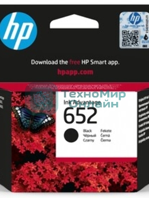 Картридж струйный HP №652 (F6V25AE) черный, 360 стр., для DJ IA 1115/2135/3635/4535/3835/4675