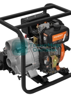 Мотопомпа Patriot MPD 3072 SFE4т дизель 296см3 5.7лс 75м3/ч 1200л/м глуб.8м напор25м 3'' бак3.5л