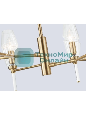 Люстра Ambrella light LH55201/6 BS/CL латунь/прозрачный E14*6 max 40W D660*520