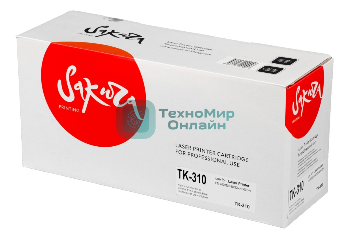 Картридж лазерный Sakura TK-310/312 для Kyocera Mita FS-2000D/3820N/3830N/4000D, черный, 12000 к.