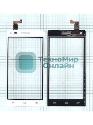 Сенсорное стекло (тачскрин) для Huawei Ascend G6, белое