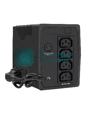 Источник бесперебойного питания ExeGate Power Back BNB-1000.LED.AVR.4C13 1000VA/550W, LED, AVR, 4*C13, черный