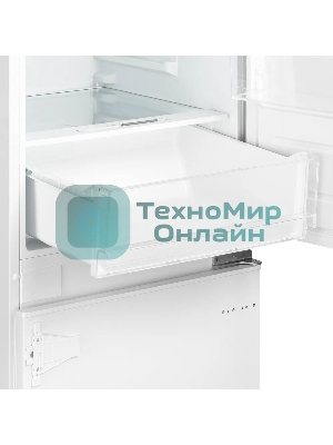 Встраиваемый холодильник Kuppersberg RBN 1961, High-Tech двухкамерный, полезный объем 334 л, суперохлаждение, суперзаморозка, функция отпуск, перевешиваемые двери (door slider), электронное управление, звуковая индикация открытой двери, NoFrost, зона свежести, LED освещение, инвертерный компрессор, энергоэффективность А++, уровень шума 35 дБ, белый