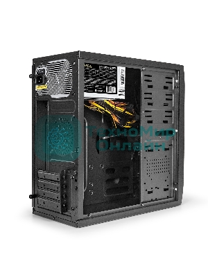 Компьютерный корпус Minitower ExeGate QA-412U-UNS400 (mATX, БП UNS400 с вент. 12см, 2хUSB+2хUSB 3.0, аудио, черный)
