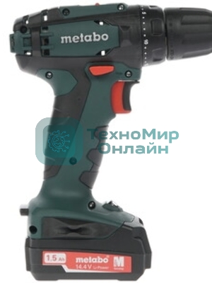 Дрель-шуруповерт Metabo BS 14.4 602206550, 14,4 В, 1,5 Ач, 40 Нм, щеточный