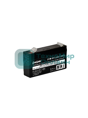 Батарея для ИБП ExeGate EX282945RUS DTM 6012 (6V 1.2Ah, клеммы F1)