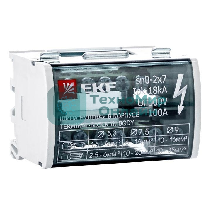 Шина нулевая в корпусе EKF sn0-2x7 (2х7) EKF PROxima