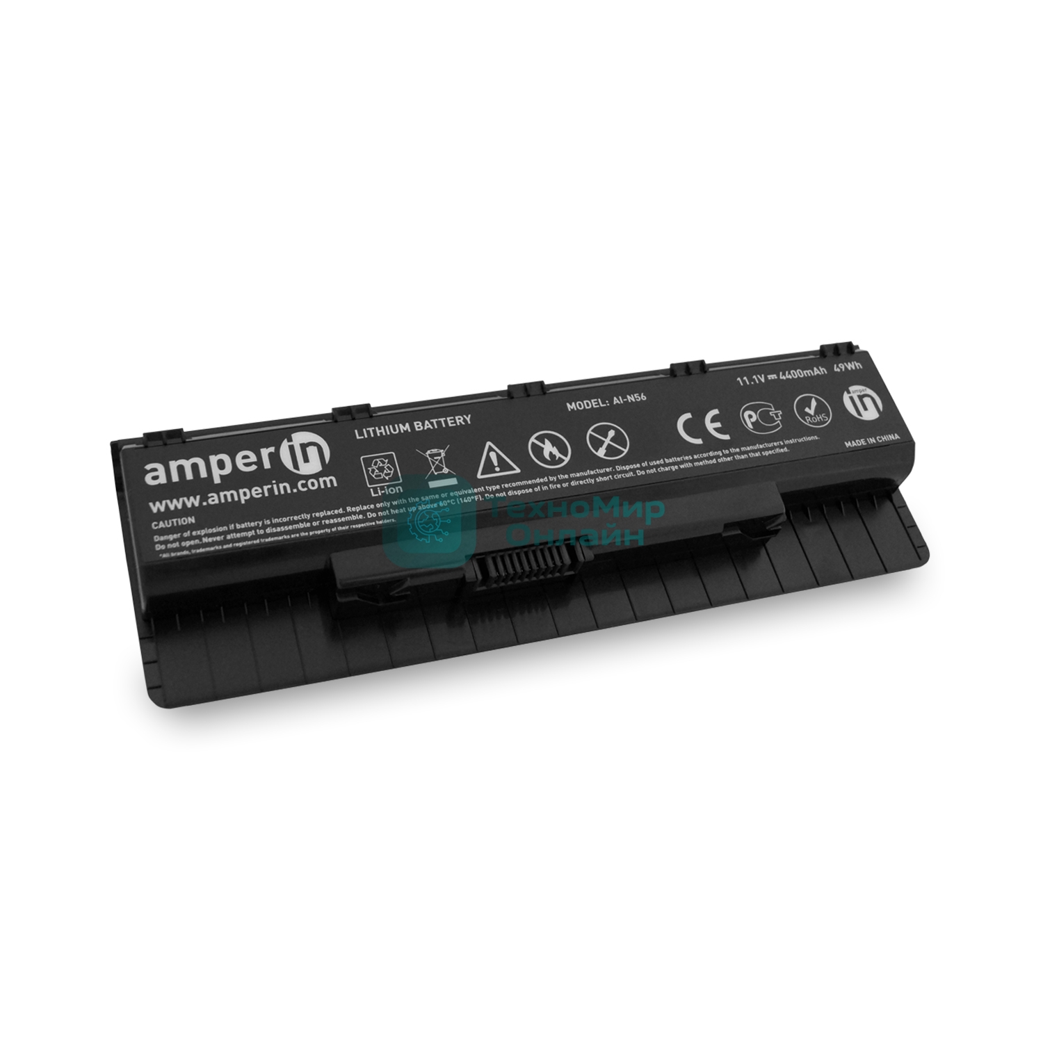 Аккумуляторная батарея Amperin для ноутбука Asus N Series 11.1v 4400mAh 49Wh