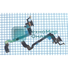 Шлейф разъема питания для iPhone X черный