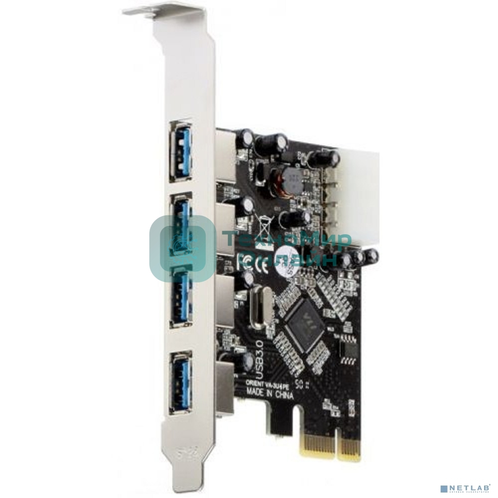Контроллер PCi-Express ORIENT (VA-3U4PE) OEM