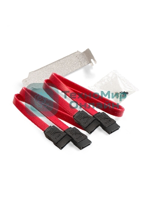 Контроллер ExeGate EXE-516v2 (PCI-E x1 v2.0, SATA3 6Gb/s, 6 int, ASMedia Chipset ASM1166)