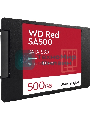 Накопитель SSD WD Red SA500 WDS500G1R0A, 500Gb, SATA III, 2.5
