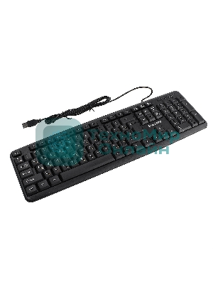 Клавиатура проводная Professional Standard LY-331L2-OEM (USB, полноразмерная, влагозащищенная, 104кл., Enter большой, длина кабеля 2,2м, черная, brown box)