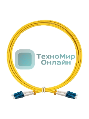 Патч-корд волоконно-оптический ExeGate FC-D-9-LC-LC-2M-LSZH (Шнур ВО SM 9/125 (OS2/G.652.D), LC/UPC-LC/UPC, Duplex, LSZH, 2м)