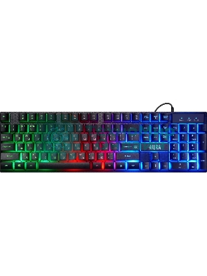 Комплект клавиатура+мышь Defender Aura MKP-117 проводной, USB, 2400 DPI, черный