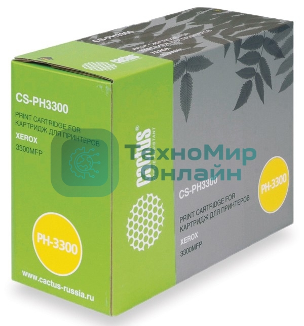 Картридж лазерный Cactus CS-PH3300 (106R01412) черный (8000 стр.) для Xerox Phaser 3300 MFP X