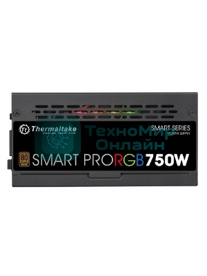 Блок питания Thermaltake Smart Pro RGb (PS-SPR-0750FPCBEU-R), 750Вт, 80 PLUS Bronze, 140мм, модульный, черный