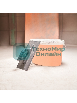 Гладилка нержавеющая Rexant 130х270 мм, зуб 4х4 мм, пластиковая ручка