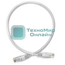 Патч-корд Lanmaster TWT UTP кат.5e, с заливными колпачками, 0.3 м, белый