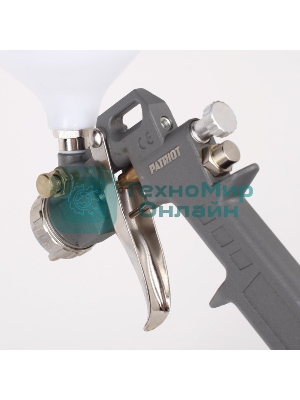 Краскопульт пневматический PATRIOT LV 162Ав.бак 0.5л 400л/мин 3-4бар 1.5мм факел120-220мм 0.8кг