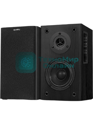 Акустическая система SVEN SPS-614 2.0 (2x20W, Bluetooth, дерево, black)