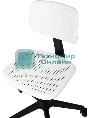 Кресло детское Бюрократ CH 200 белый пластик крестов. пластик