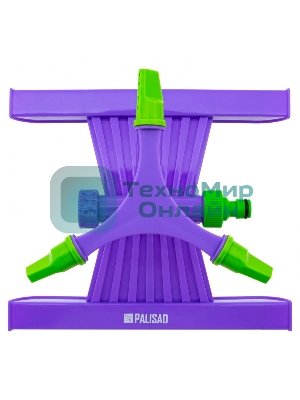 Разбрызгиватель пластиковый Palisad, вращ. с 3 лоп., штуц D 3/4