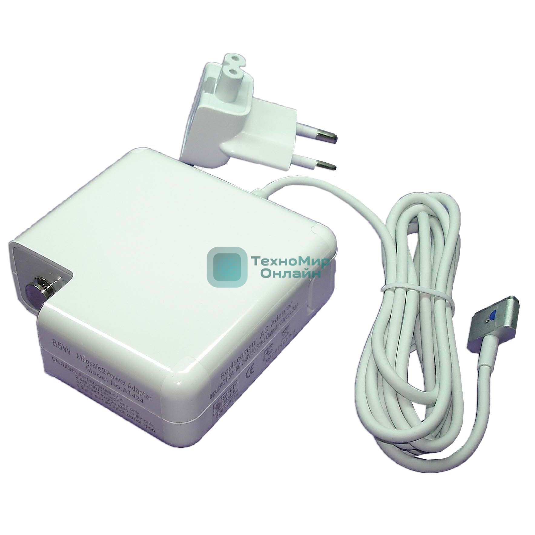 Блок питания (сетевой адаптер) для ноутбуков Apple 20V 4.25A 85W MagSafe2 T-shape REPLACEMENT OEM