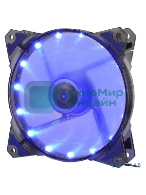 Вентилятор для корпуса Crown CMCF-12025S-1221 черный/синий, 120 мм, 1650 об/мин, 28 дБ, 3 pin