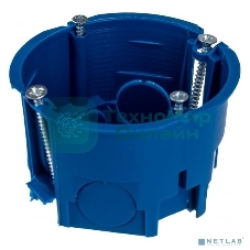 Коробка установочная С3 d68х45 для полых стен (с саморезами и пластик. лапками) IEK UKG10-068-045-000-P-UO